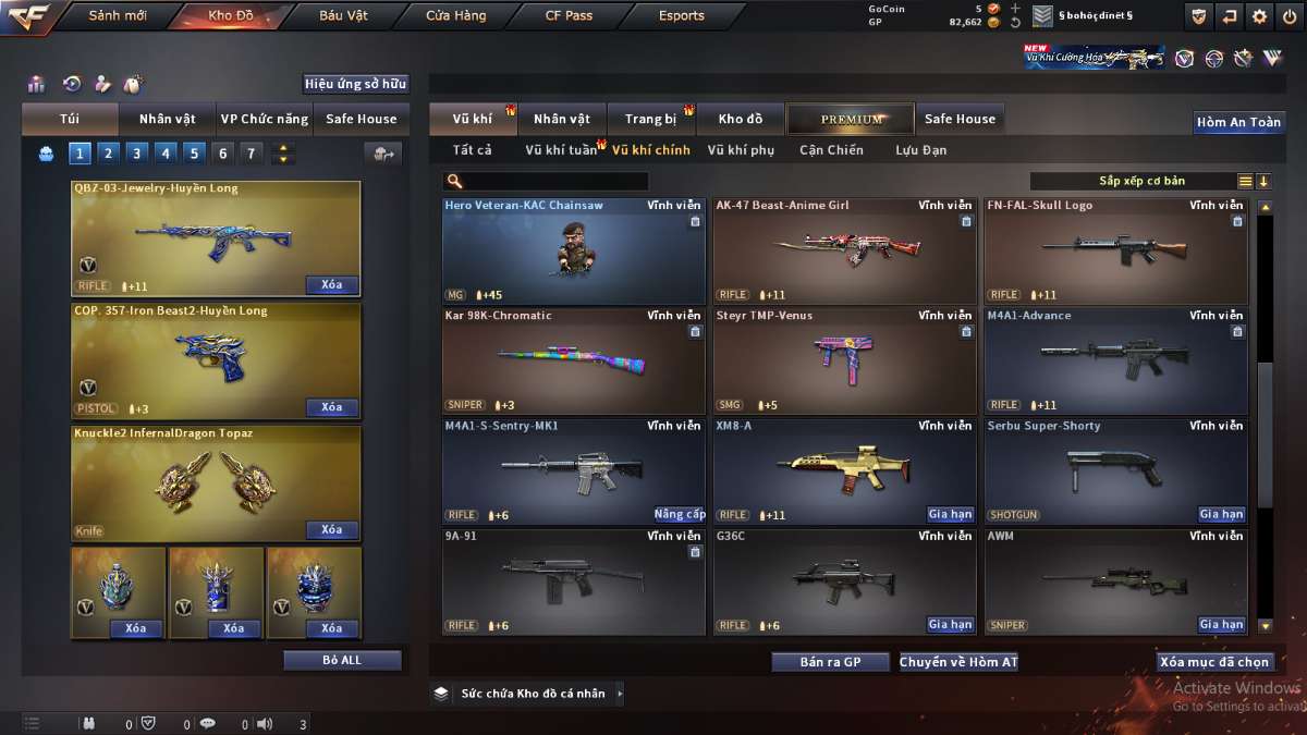 shop acc cf uy tin gia re